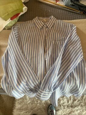 H & M striped button down